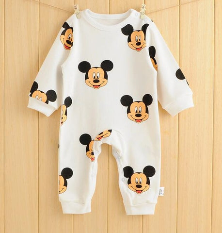 Newborn Baby Cartoon Rompers Long Sleeve Jumpsuits  Infant Costume
