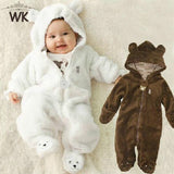 Winter Child Pantyhose Bear style children's coral fleece Hoodies