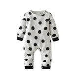 Autumn 2018 New Baby Romper Long-sleeved Dot Newborn Toddler Jumpsuit Baby Boys Girls Clothes Infant Clothing