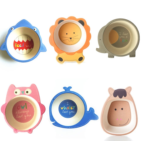 Cartoon Animal Bamboo Tableware