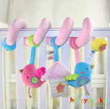 TOP Sale Infant Musical Soft Plush Rabbit Bear Dog Robot Baby Rattles Hanging Bed Stroller Star Teether Rattle Mobiles Baby Toys