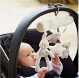TOP Sale Infant Musical Soft Plush Rabbit Bear Dog Robot Baby Rattles Hanging Bed Stroller Star Teether Rattle Mobiles Baby Toys
