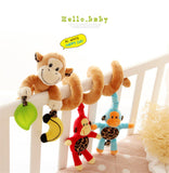 TOP Sale Infant Musical Soft Plush Rabbit Bear Dog Robot Baby Rattles Hanging Bed Stroller Star Teether Rattle Mobiles Baby Toys