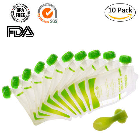 Double Zippers Reusable Refillable
