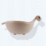 Cute Dinosaur Baby Dishes Baby Feeding Bowls Smooth Anti-Slip Baby Dinner Plate Baby Bamboo Tableware bebe Cute Small Bowl