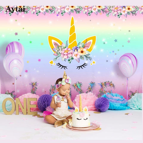 Unicorn Party Backdrop