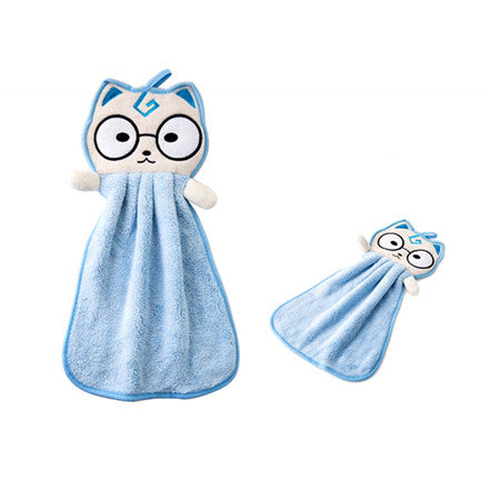 Cartoon Kitten Shaped Coral Fleece