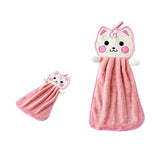 Cartoon Kitten Shaped Coral Fleece