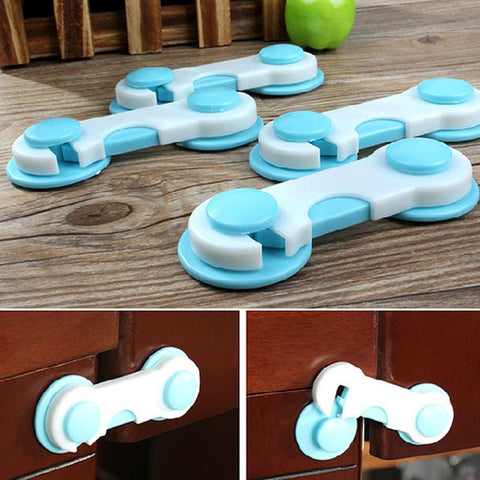 6/10pcs Door Drawers Wardrobe Useful Todder Kids Baby Safety Plastic Lock Blue Edge&Corner Guards For Baby Safe Care Products