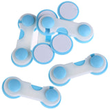 6/10pcs Door Drawers Wardrobe Useful Todder Kids Baby Safety Plastic Lock Blue Edge&Corner Guards For Baby Safe Care Products