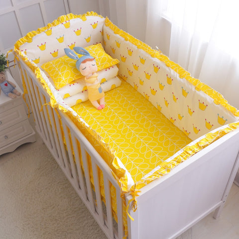 Baby Bedding Set 100% Cotton Crib Bedding Set Baby Cot Protector