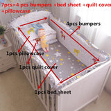 Baby Bedding Set 100% Cotton Crib Bedding Set Baby Cot Protector