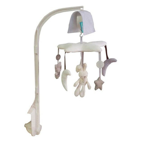 White Baby Toy Rattles Bracket Set Cot Mobile Bed bell Toys