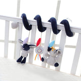 TOP Sale Infant Musical Soft Plush Rabbit Bear Dog Robot Baby Rattles Hanging Bed Stroller Star Teether Rattle Mobiles Baby Toys