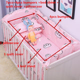 Baby Bedding Set 100% Cotton Crib Bedding Set Baby Cot Protector