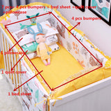 Baby Bedding Set 100% Cotton Crib Bedding Set Baby Cot Protector