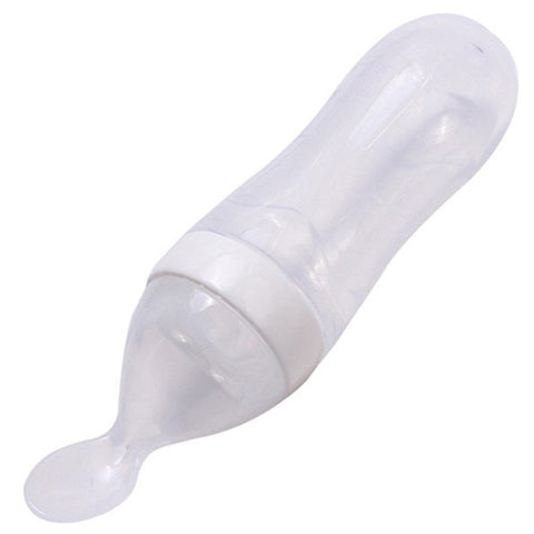 Feeding Silica Gel Bottle With Spoon
