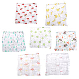 6 Layers Baby Handkerchief Square Towel Muslin Cotton Infant Face Towel Wipe Cloth-M15