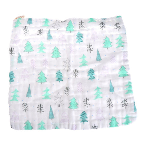 6 Layers Baby Handkerchief Square Towel Muslin Cotton Infant Face Towel Wipe Cloth-M15