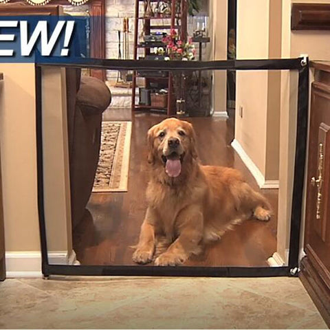 Magic Gate Dogs Fence For Pets Baby Safety Gate Cage Dog Portable Folding Safe Guard Playpen honden hek cani chien mascotas