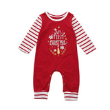 Christmas Clothes Babys Clothes Newborn Infant Baby Boy Girl Letter Print Long Sleeve Jumpsuit Romper Clothes Baby Romper JY16#F