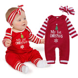 Baby Christmas Baby  Headband Outfit Casual Clothes
