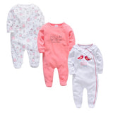 Newborn Jumpsuit Pajamas 0-12 Months Rompers Baby Clothes