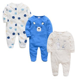 Newborn Jumpsuit Pajamas 0-12 Months Rompers Baby Clothes