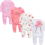 Newborn Jumpsuit Pajamas 0-12 Months Rompers Baby Clothes