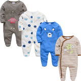 Newborn Jumpsuit Pajamas 0-12 Months Rompers Baby Clothes