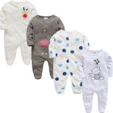 Newborn Jumpsuit Pajamas 0-12 Months Rompers Baby Clothes