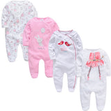 Newborn Jumpsuit Pajamas 0-12 Months Rompers Baby Clothes